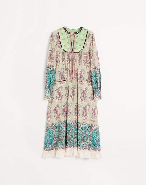 Valentino - Embroidered Voyage Imaginaire Paisley Print Dress - Multicolor - Woman - Dresses