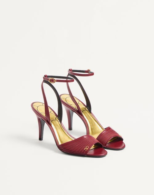Valentino Garavani - Ladycrush Sandal In Kidskin 85mm - Classic Red - Woman - Sandals