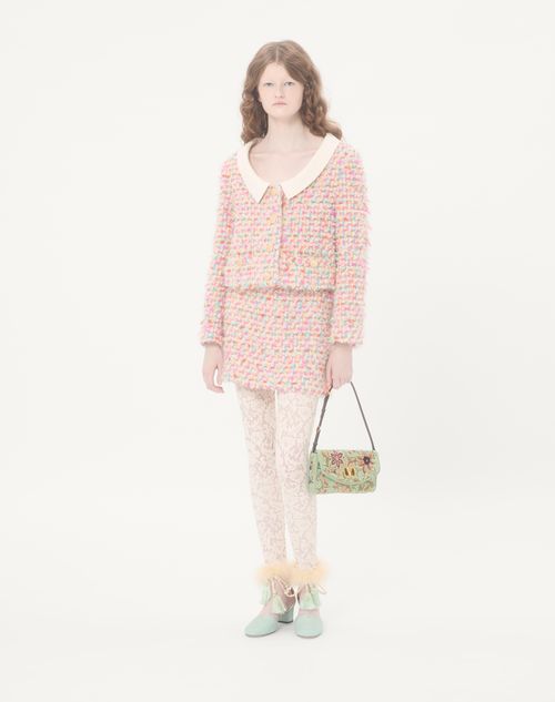 Valentino Garavani - Valentino Garavani Devain Embroidered Small Shoulder Bag - Multicolor - Woman - Shoulder Bags