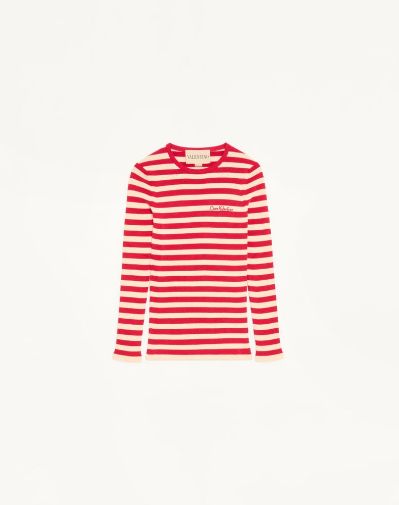 Valentino Women's Birch/Paris Cotton Jumper Woman Xs