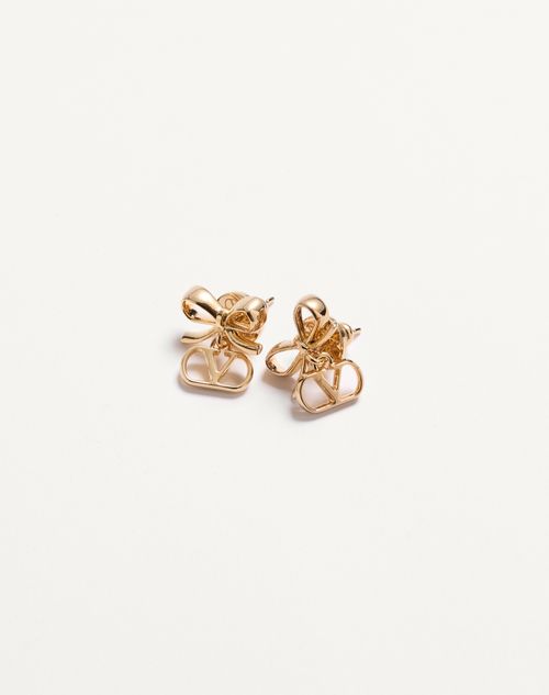 Valentino Garavani - Vlogo Signature Metal Earrings - Gold - Woman - Jewellery