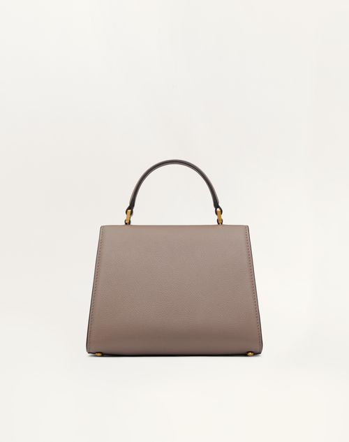 Valentino Garavani - Small Vsling Grainy Calfskin Handbag - Clay/rose Quartz - Woman - Top Handle Bags