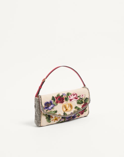 Valentino Garavani - Valentino Garavani Devain Embroidered Small Shoulder Bag - Multicolor - Woman - Clutches