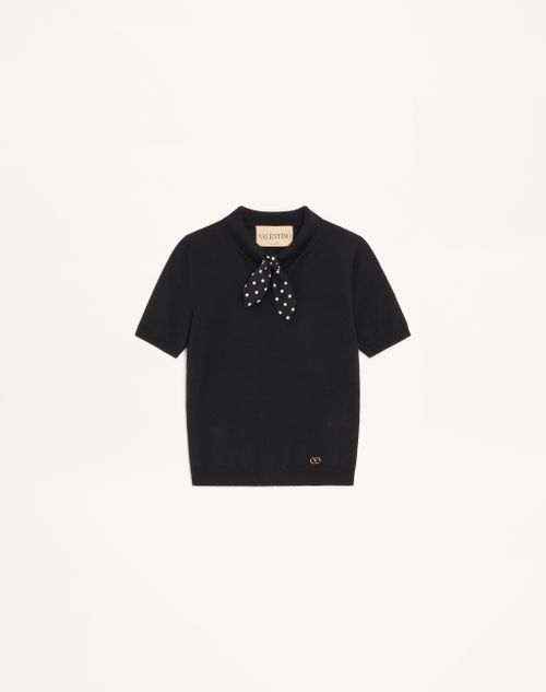 Valentino - Knit Top - Black - Woman - Knitwear