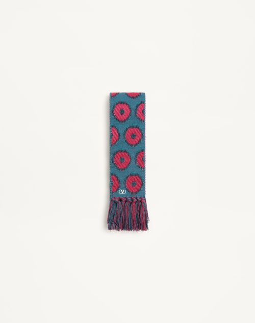Valentino Garavani - Antibes Cotton Scarf With Fringe - Red/blue - Man - Soft Accessories