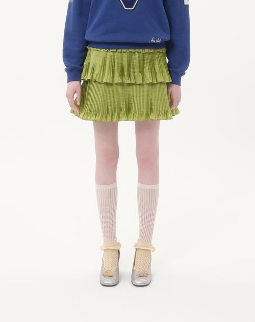 Valentino - Taffetas Skirt - Green - Woman - Skirts