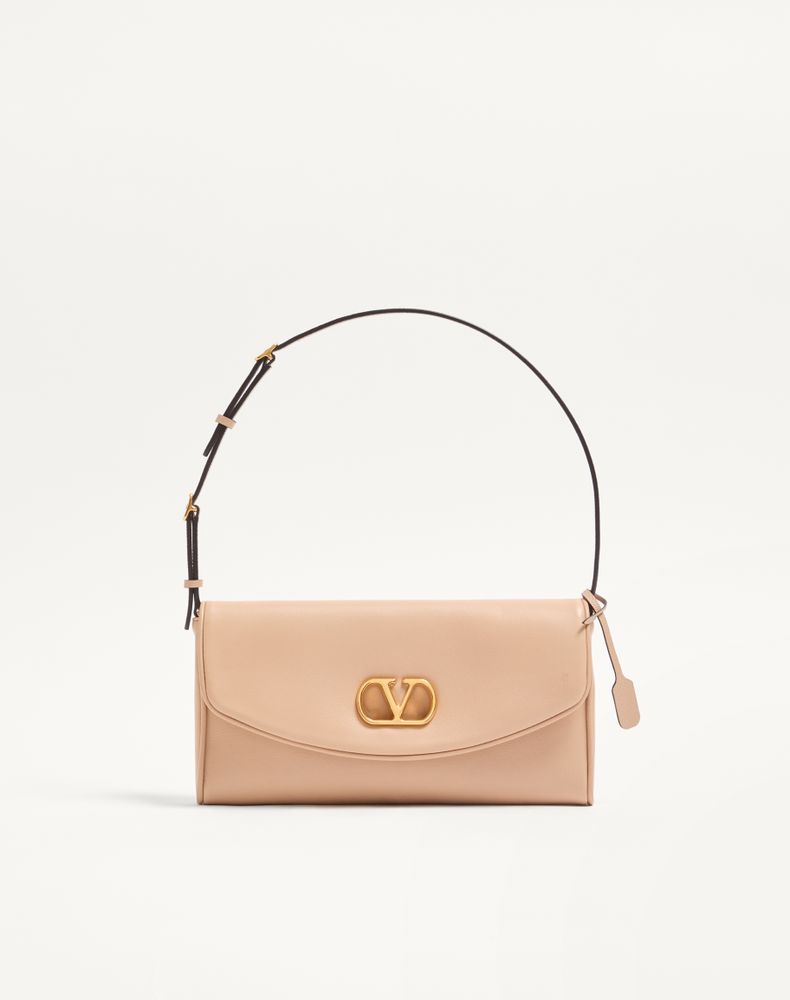 Valentino Garavani Women's Rose Sand Devain Small Nappa Shoulder Bag Woman Uni