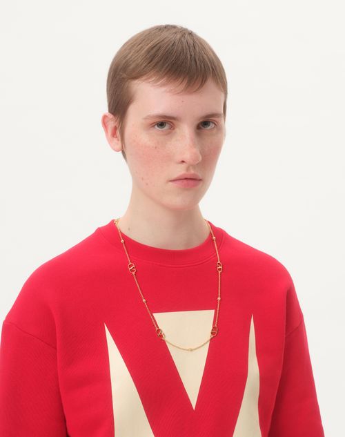 Valentino Garavani - Vlogo Signature Metal Necklace - Gold - Woman - Jewelry