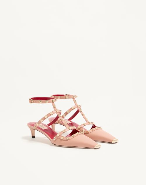 Valentino Garavani - Rockstud Court Shoes In Kid Leather 40mm - Phard - Woman - Pumps And Slingbacks