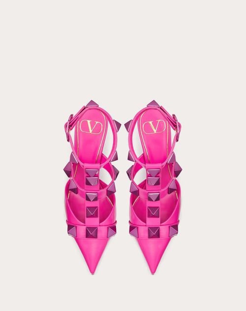 Valentino Garavani - トーンオントーン ローマンスタッズ カーフスキンレザー パンプス 80mm - Pink Pp - ウィメンズ - パンプス