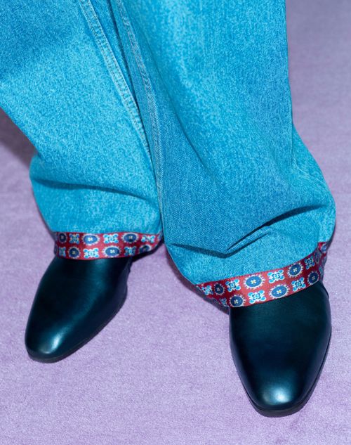 Valentino Garavani - Pat Ankle Boot In Kidskin - Black - Man - Boots