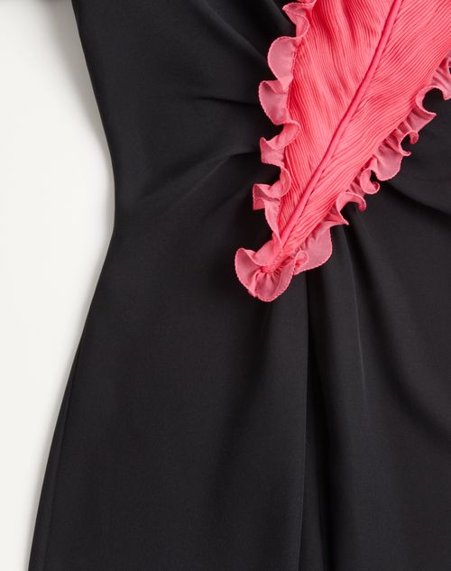 Valentino - Embroidered Cady Couture Gown - Black/fuchsia - Woman - Gowns