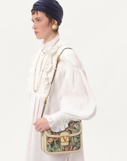 Valentino - Short Dress In Cotton And Linen - White - Woman - Dresses