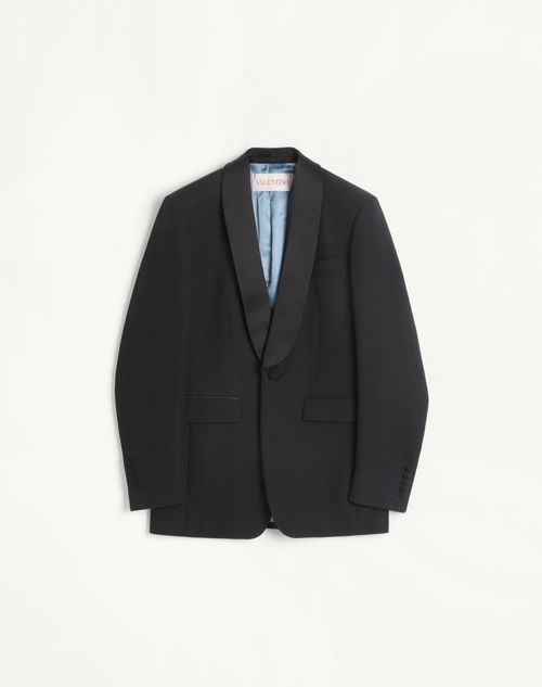 Valentino - Wool Tuxedo Jacket - Black - Man - Coats And Blazers