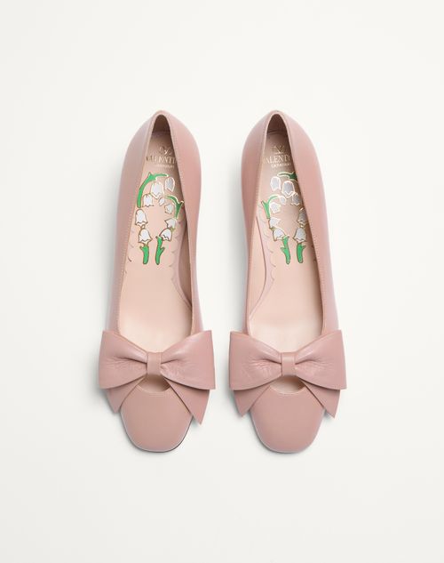 Valentino Garavani - Zapato Bowow De Cabritilla Con Tacón De 45 mm - Mujer - Salones