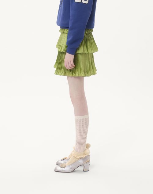 Valentino - Taffetas Skirt - Green - Woman - Skirts