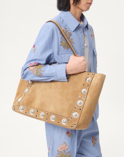 Valentino - Denim Shirt With Embroidery - Denim - Man - Denim