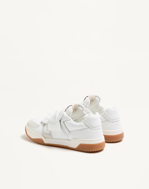 Valentino Garavani - Joie De Jouer Low Top Sneaker In Nappa Calfskin - White - Man - Sneakers