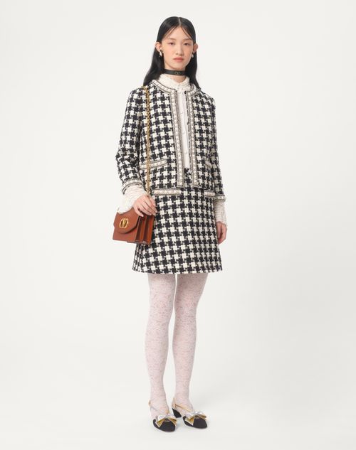 Valentino Garavani - Valentino Garavani Vain Shoulder Bag In Shiny Calfskin - Dark Brandy - Woman - Shoulder Bags