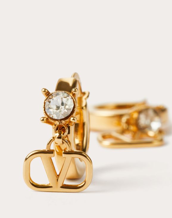 ミニ Vロゴ シグネチャー X スワロフスキー® クリスタル メタル ピアス VALENTINO GARAVANI/ヴァレンティノ ガラヴァーニ通販 | ミニ V