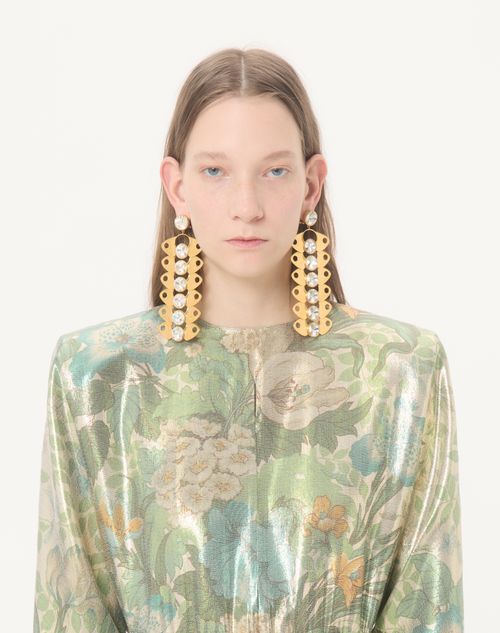 Valentino - Lurex-kleid Mit Après L'hiver Sanderson Dégradé-print - Multicolor - Frau - Kleider