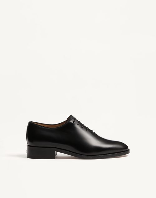 Valentino Garavani Pas Des Dieux Oxford In Leather Man Black 42