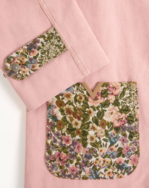 Valentino - Denim Caban - Pink - Woman - Denim