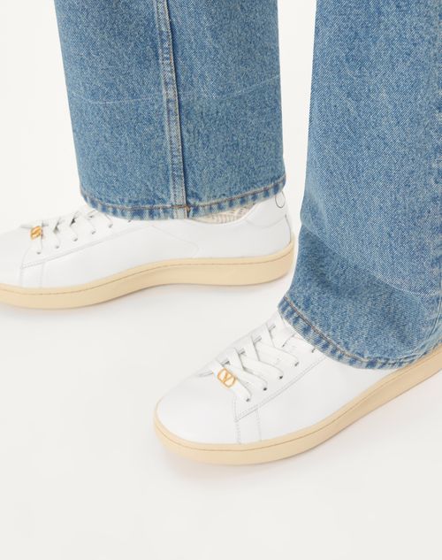 Valentino Garavani - Royco Sneaker In Nappa Calfskin - White - Man - Sneakers