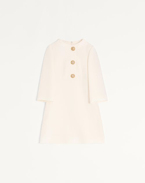 Valentino Crepe Couture Short Dress Woman Ivory 40