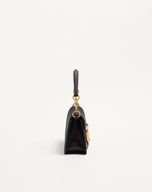 Valentino Garavani - Valentino Garavani Locò Calfskin Shoulder Bag - Black - Woman - Shoulder Bags