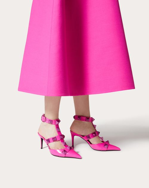 Valentino Garavani - トーンオントーン ローマンスタッズ カーフスキンレザー パンプス 80mm - Pink Pp - ウィメンズ - パンプス