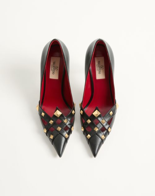 Valentino Garavani - Studdy Kidskin Pumps 100mm - Black - Woman - Pumps