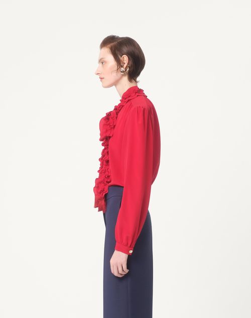 Valentino - Camicia In Crepe De Chine - Paris - Donna - Camicie E Top