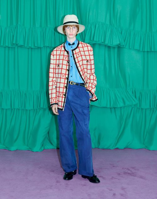 Valentino - Denim Cargo Trousers - Blue - Man - Denim
