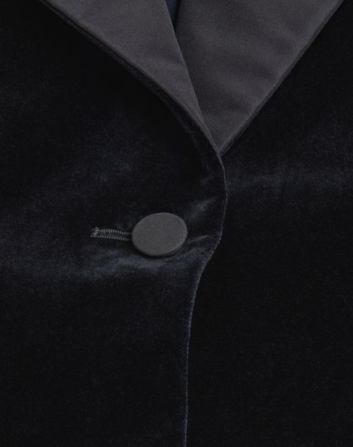 Valentino - Velvet Blazer - Black - Woman - Jackets And Blazers