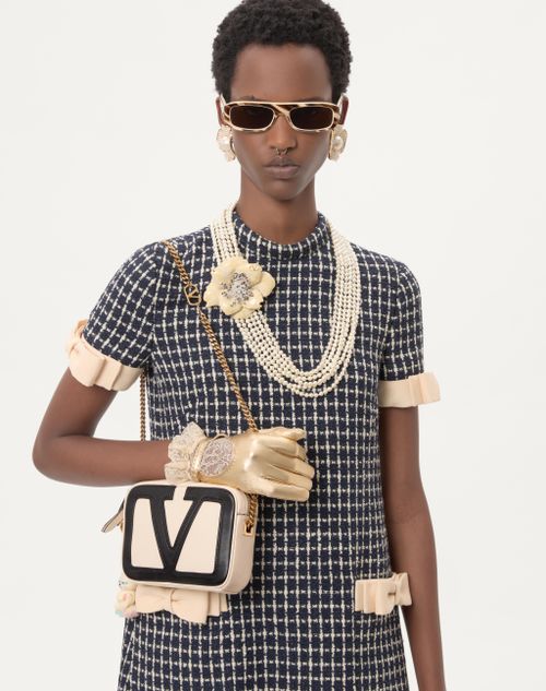 Valentino Garavani - Valentino Garavani Viva Superstar Nappa Leather Belt Bag - Butter/black - Woman - Belt Bags
