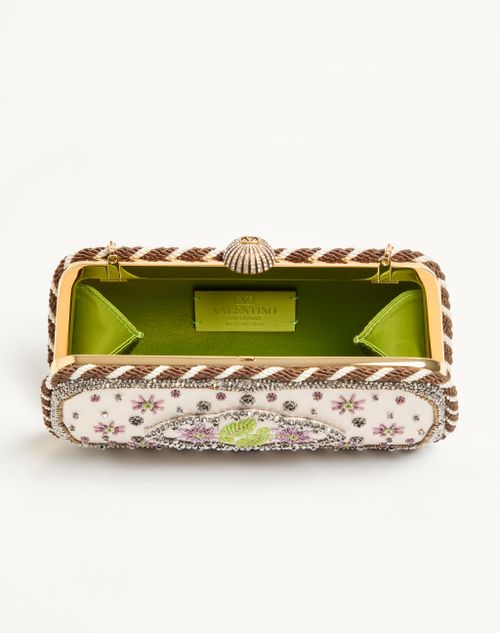 Valentino Garavani - Valentino Garavani Carry Secrets Embroidered Minaudiere - Multicolour - Woman - Clutches