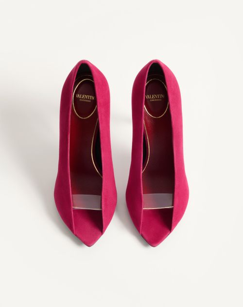 Valentino Garavani - Escarpins À Bout Ouvert Révélé En Daim, Talon&nbsp;: 105&nbsp;mm - Insolent - Femme - Escarpins Et Slingbacks
