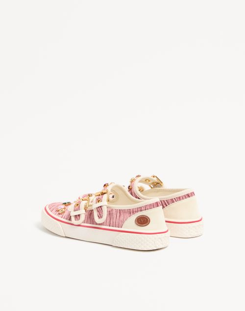 Valentino Garavani - Mary-jane Dollyboard Velvet Ballerina Sneaker - Multicolor - Woman - Sneakers