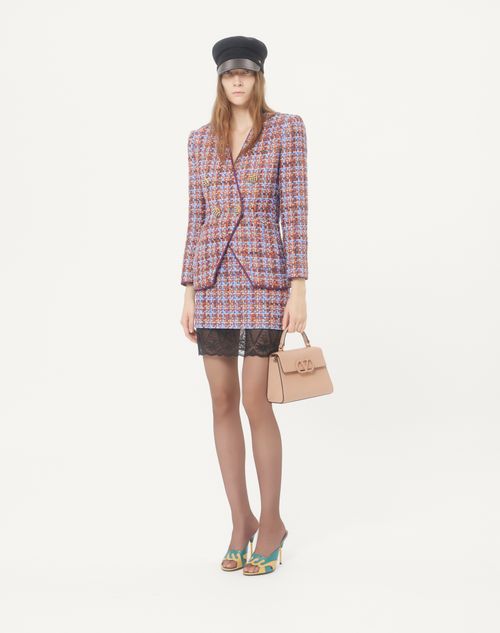 Valentino Garavani - Valentino Garavani Vsling Small Handbag In Grainy Calfskin - Rose Cannelle - Woman - Top Handle Bags