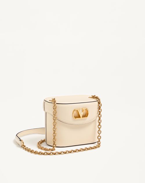 Valentino Garavani - Valentino Garavani Vain Vanity Bag In Shiny Calfskin - Butter - Woman - Shoulder Bags