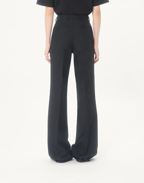 Valentino - Valentino Nylon Gabardine Trousers - Black - Man - Pants And Shorts