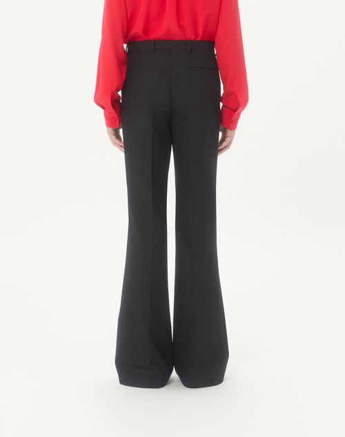 Valentino - Valentino Nylon Gabardine Trousers - Black - Man - Pants And Shorts