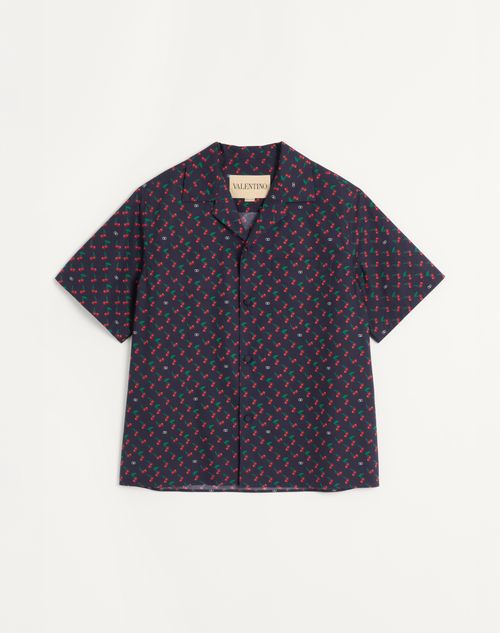 Valentino Garavani Bowling Shirt With Cherryfic Print