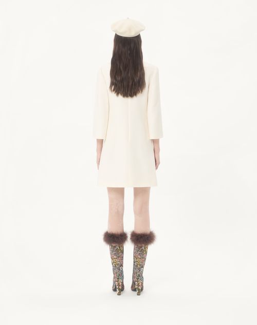 Valentino - Crepe Couture Short Dress - Ivory - Woman - Dresses