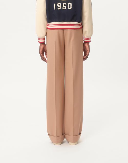 Valentino - Wool Pants - Camel - Man - Pants And Shorts