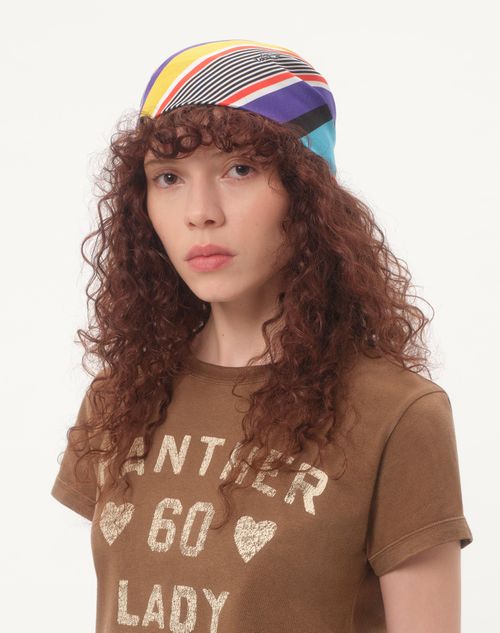 Valentino Garavani - Escape Headband In Cotton And Silk - Multicolor - Woman - Hats And Gloves