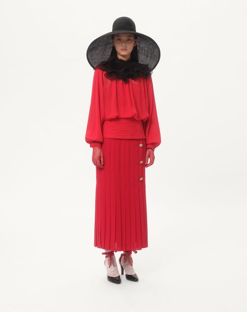 Valentino - Light Georgette Top - Paris - Woman - Shirts And Tops