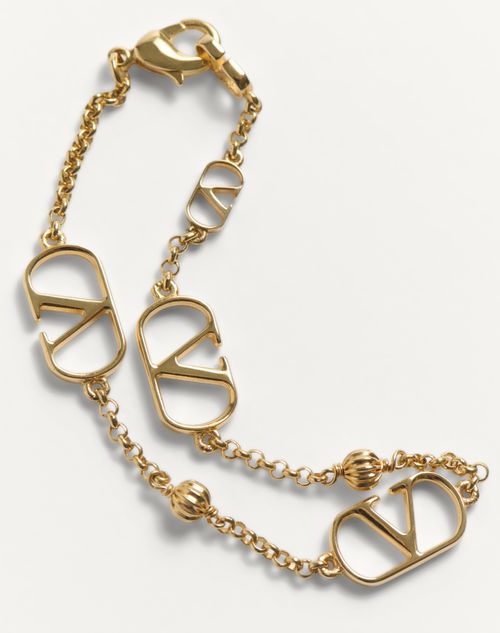 Valentino Garavani - Vlogo Signature Metal Bracelet - Gold - Woman - Jewelry