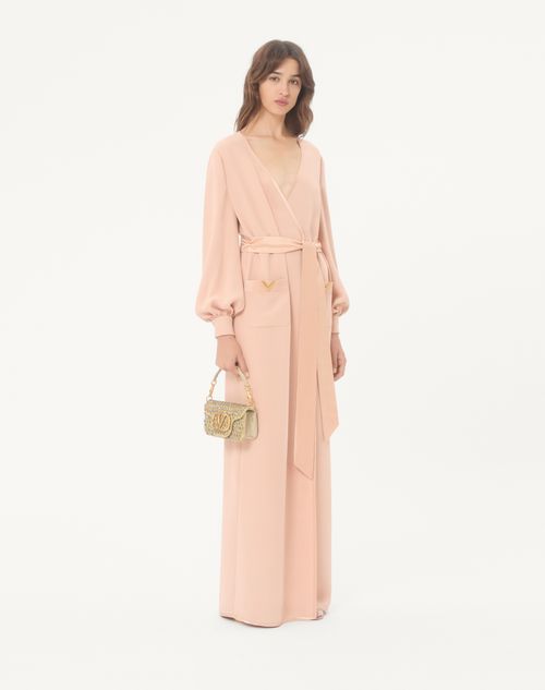 Valentino - Cady Couture Long Dress - Salmon - Woman - Gowns